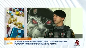 Polícia Militar apreende 7 quilos de drogas em pousada no bairro de cruz das almas