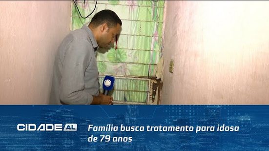 Família busca tratamento para idosa de 79 anos com problemas de saúde mental