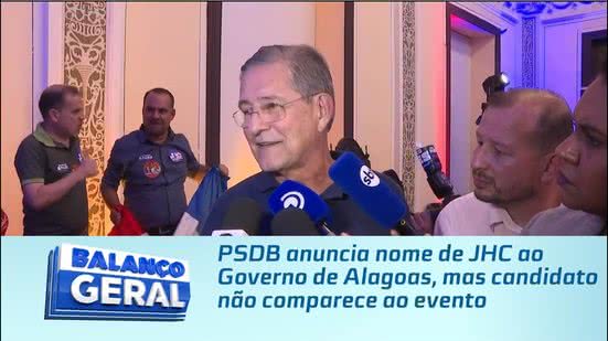 PSDB anuncia nome de JHC ao Governo de Alagoas, mas candidato não comparece ao evento