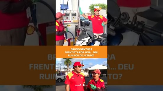 Ventura se aventura: Bruno Ventura vira frentista por um dia (PARTE 1)⛽😂 #FiqueAlerta