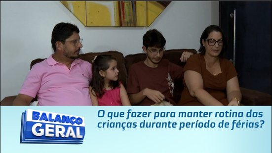 O que fazer para manter rotina das crianças durante período de férias?