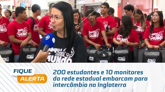 200 estudantes e 10 monitores da rede estadual embarcam para intercâmbio na Inglaterra
