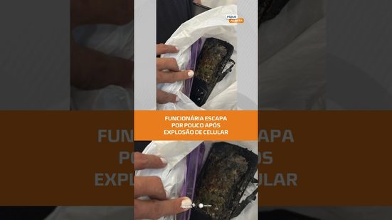 SUSTO: celular explode e quase fere funcionária no bairro do Tabuleiro, confira no #FiqueAlerta
