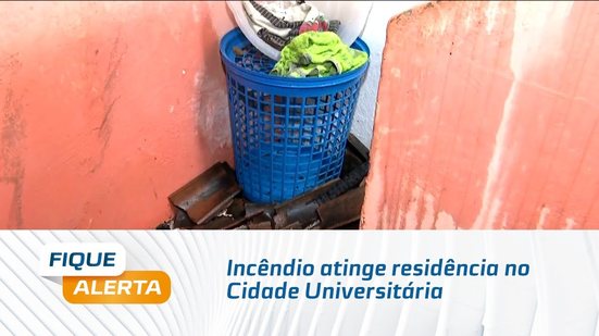 Incêndio atinge residência no Cidade Universitária