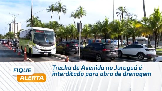 Trecho de Avenida no Jaraguá é interditado para obra de drenagem