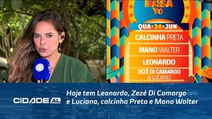 Hoje tem Leonardo, Zezé Di Camargo e Luciano, calcinha Preta e Mano Walter