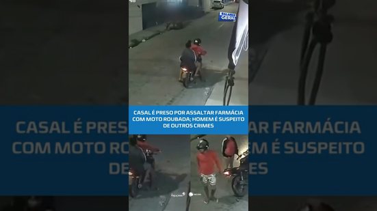 Casal é preso por assaltar farmácia com moto roubada #BalançoGeralAL
