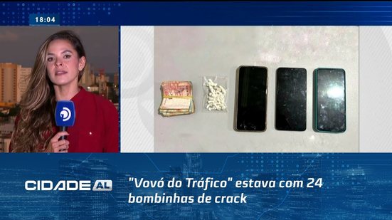 Em São Miguel dos Campos: "Vovó do Tráfico" estava com 24 bombinhas de crack
