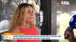 José Otávio dos Santos foi visto pela última vez no Centro de Murici, no dia 11 de Maio