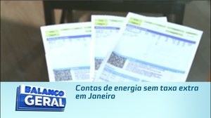 Contas de energia sem taxa extra em Janeiro