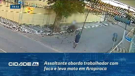 Criminoso Armado: Assaltante aborda trabalhador com faca e leva moto em Arapiraca