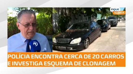 Polícia Civil investiga esquema de clonagem de veículos; cerca de 20 carros foram encontrados