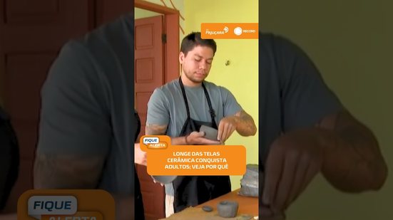 🏺Trabalho manual conquista quem busca desacelerar e esquecer as telas #FiqueAlerta
