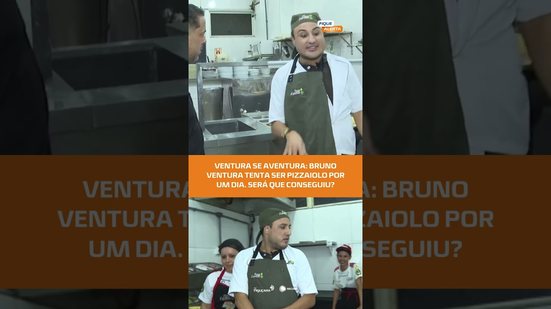#FiqueAlerta | Ventura se Aventura: Bruno Ventura faz pizza pela primeira vez; veja como ficou!