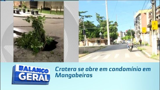Cratera se abre em condomínio em Mangabeiras