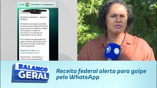 Receita federal alerta para golpe pelo WhatsApp