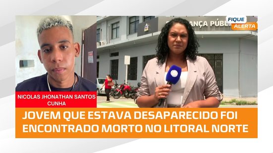 Nicholas Jonathans Santos, de 17 anos, é encontrado morto no litoral norte