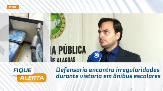 Defensoria encontra irregularidades durante vistoria em ônibus escolares
