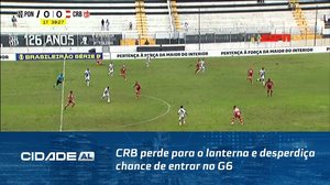 Futebol: CRB perde para o lanterna e desperdiça chance de entrar no G6