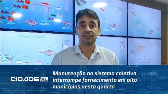 Manutenção no sistema coletivo interrompe fornecimento em oito municípios nesta quarta
