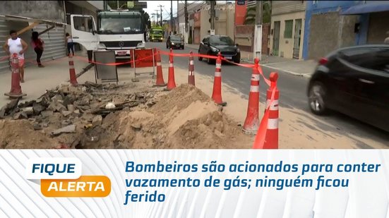 Bombeiros são acionados para conter vazamento de gás; ninguém ficou ferido