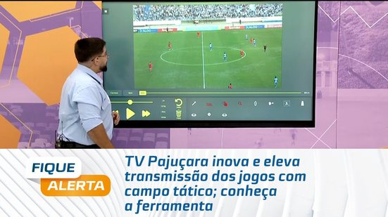 TV Pajuçara inova e eleva transmissão dos jogos com campo tático; conheça a ferramenta