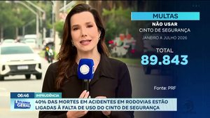 40% das mortes em acidentes em rodovias estão ligadas à falta de uso do cinto de segurança