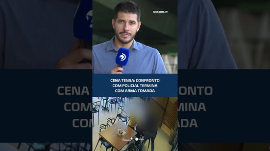 Cena impressiona: homem luta com policial e toma arma #CidadeAL