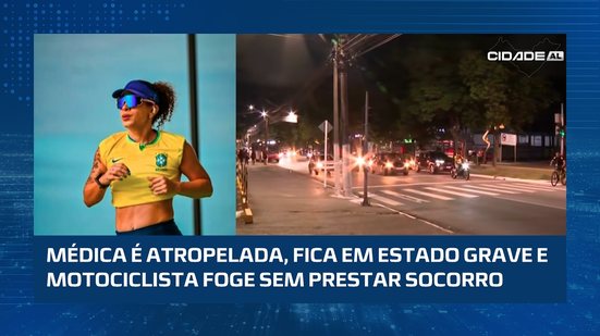 Médica ginecologista é atropelada na Gruta; motociclista não prestou socorro