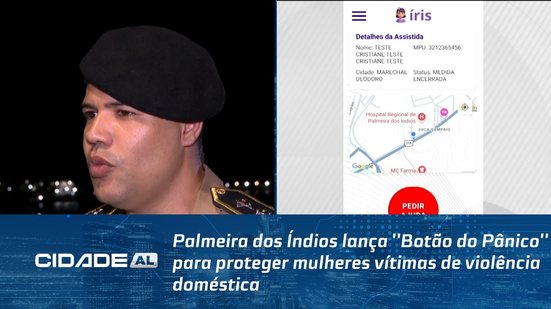Palmeira dos Índios lança ''Botão do Pânico'' para proteger mulheres vítimas de violência doméstica