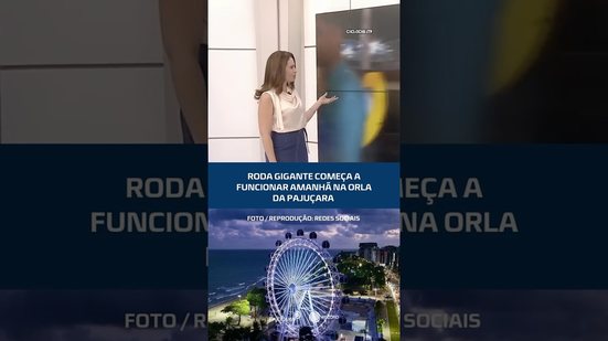Roda-gigante começa a funcionar amanhã na orla da Pajuçara #CidadeAL