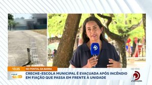 Creche-escolar municipal é evacuada após incêndio em fiação que passa em frente à unidade
