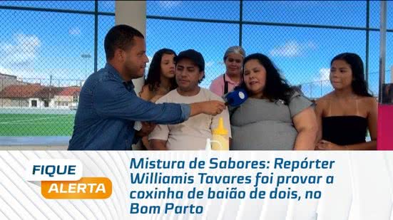 Mistura de Sabores: Repórter Williamis Tavares foi provar a coxinha de baião de dois, no Bom Parto