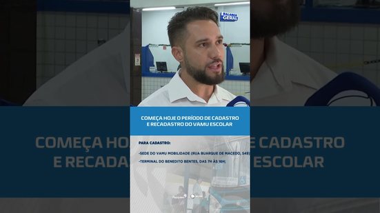 📚✏️Começa hoje o cadastro e recadastro do Vamu Escolar; confira locais e prazo #BalançoGeralAL