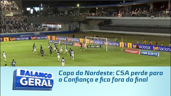 Copa do Nordeste: CSA perde para o Confiança e fica fora da final