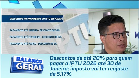 Descontos de até 20% para quem pagar o IPTU 2026 até 30 de Janeiro; imposto vai ter reajuste