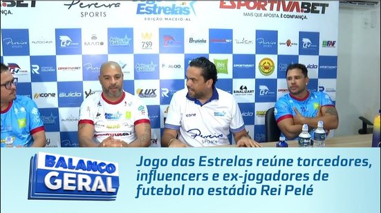 Jogo das Estrelas reúne torcedores, influencers e ex-jogadores de futebol no estádio Rei Pelé
