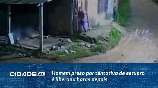 Homem preso por tentativa de estupro é liberado horas depois
