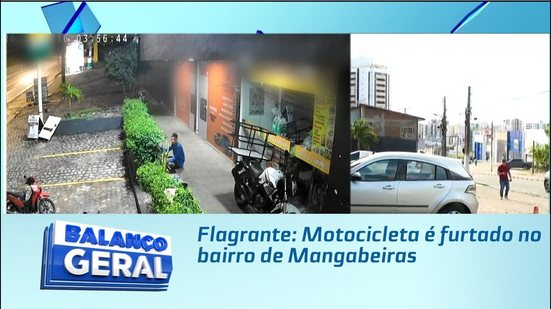 Flagrante: Motocicleta é furtado no bairro de Mangabeiras