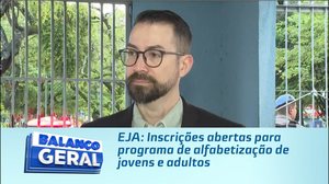 EJA: Inscrições abertas para programa de alfabetização de jovens e adultos