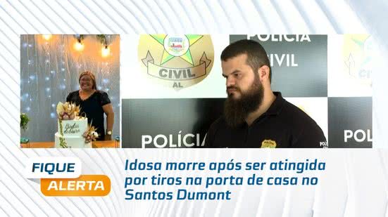 Idosa morre após ser atingida por tiros na porta de casa no Santos Dumont