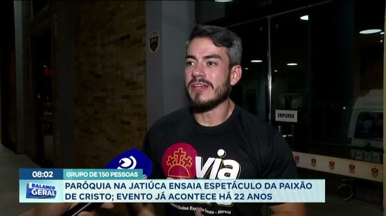 Paróquia na Jatiúca ensaia espetáculo da paixão de cristo; evento já acontece há 22 anos