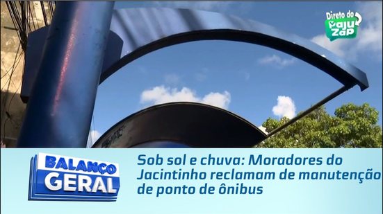 Sob sol e chuva: Moradores do Jacintinho reclamam de manutenção de ponto de ônibus