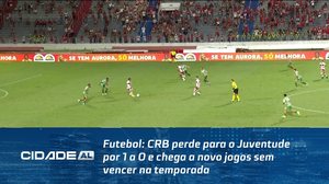 Futebol: CRB perde para o Juventude por 1 a 0 e chega a novo jogos sem vencer na temporada