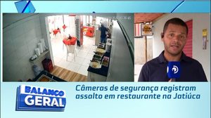 Câmeras de segurança registram assalto em restaurante na Jatiúca