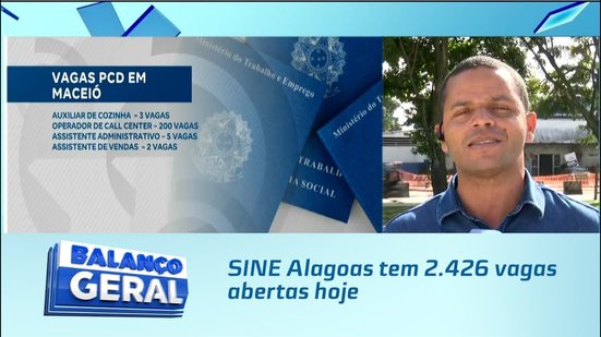 SINE Alagoas tem 2.426 vagas abertas hoje