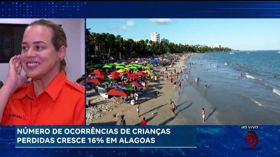 Número de ocorrências de crianças perdidas cresce 16% em Alagoas