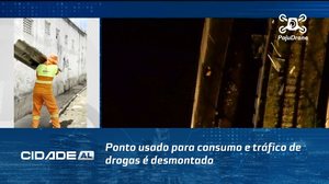 Ponto usado para consumo e tráfico de drogas é desmontado pelo segunda vez na Cambona