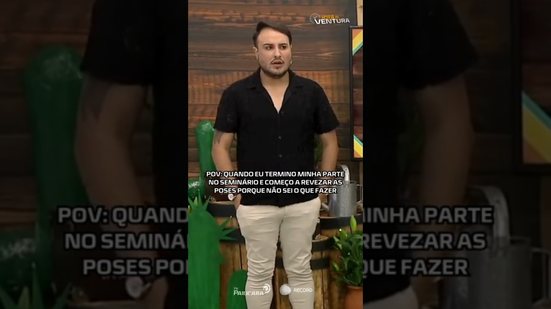A fala acabou, mas a atuação continua! 😂 #HoraDoVentura 🐍
