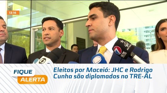 Eleitos por Maceió: JHC e Rodrigo Cunha são diplomados no TRE-AL